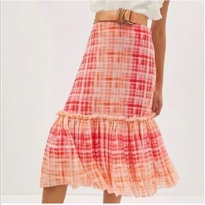 Anthro Eva Franco Tulle Midi Skirt Small